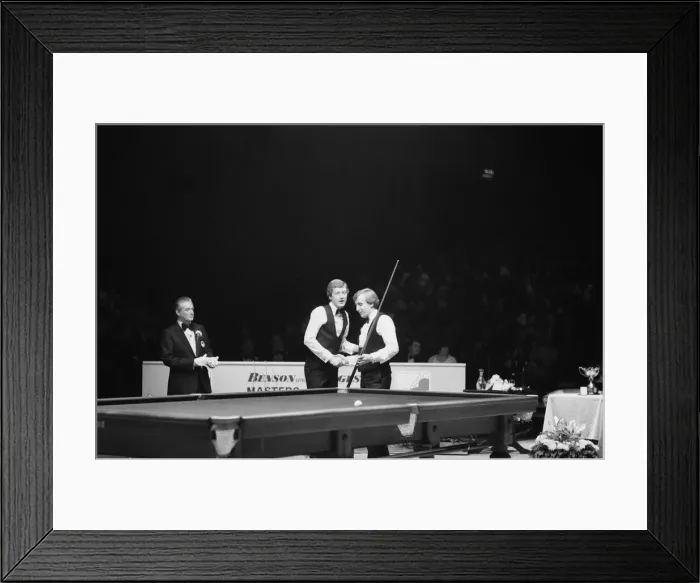Framed Print : 1982 Benson & Hedges Masters Final, Steve Davis vs Terry Griffiths at Wembley Framed Print : 1982 Benson & Hedges Masters Final, Steve Davis vs Terry Griffiths at Wembley