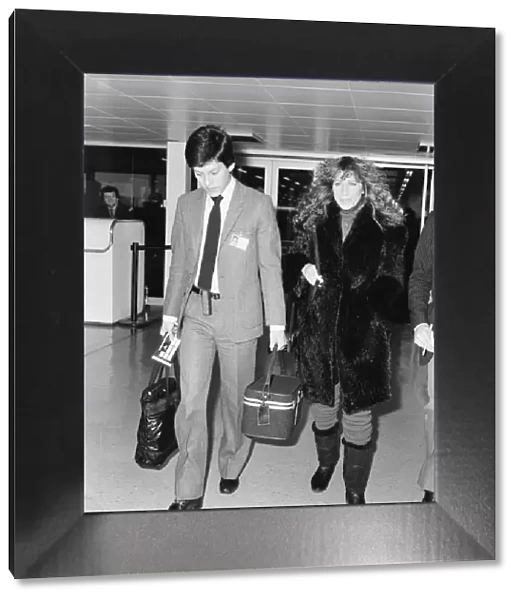 Barbra Streisand, London Heathrow Airport, Friday 1st April 1983
