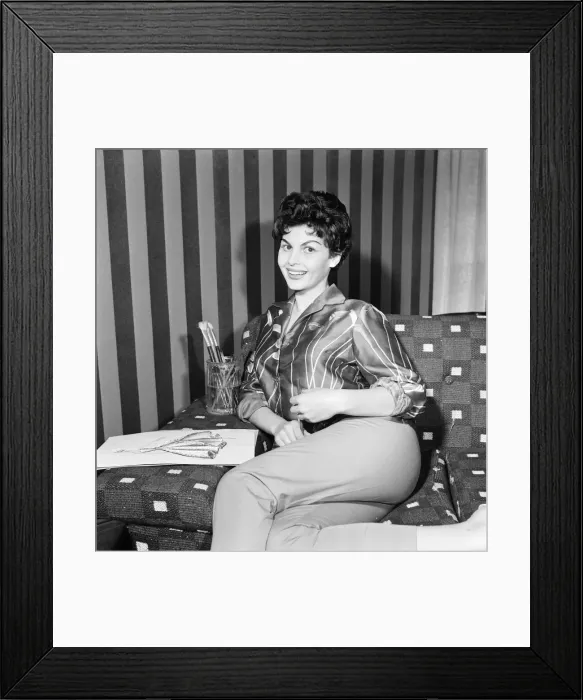 Framed Print : Nadja Regin, Serbian actress in the UK to make her second English TV Film Framed Print : Nadja Regin, Serbian actress in the UK to make her second English TV Film