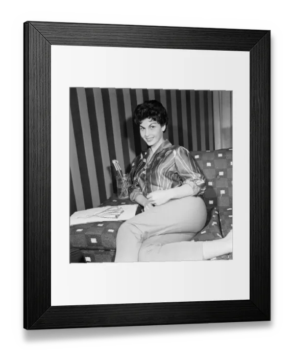 Framed Print : Nadja Regin, Serbian actress in the UK to make her second English TV Film Framed Print : Nadja Regin, Serbian actress in the UK to make her second English TV Film