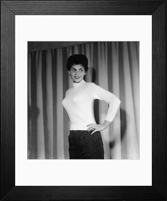 Framed Print : Nadja Regin, Serbian actress in the UK to make her second English TV Film Framed Print : Nadja Regin, Serbian actress in the UK to make her second English TV Film