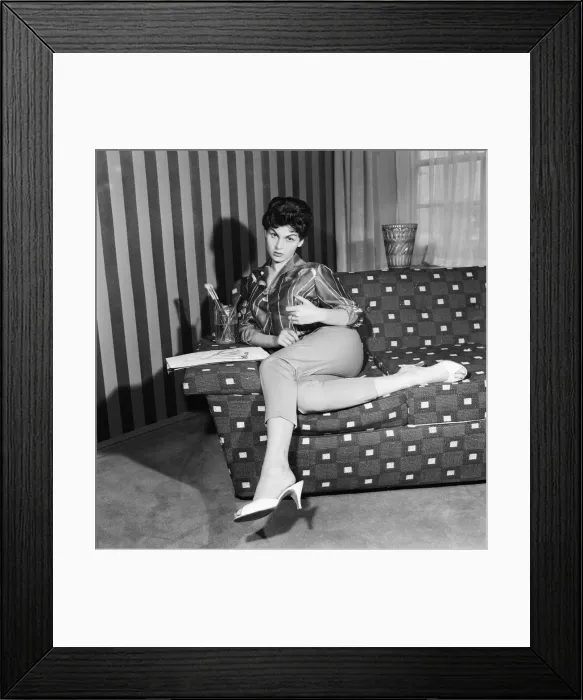 Framed Print : Nadja Regin, Serbian actress in the UK to make her second English TV Film Framed Print : Nadja Regin, Serbian actress in the UK to make her second English TV Film