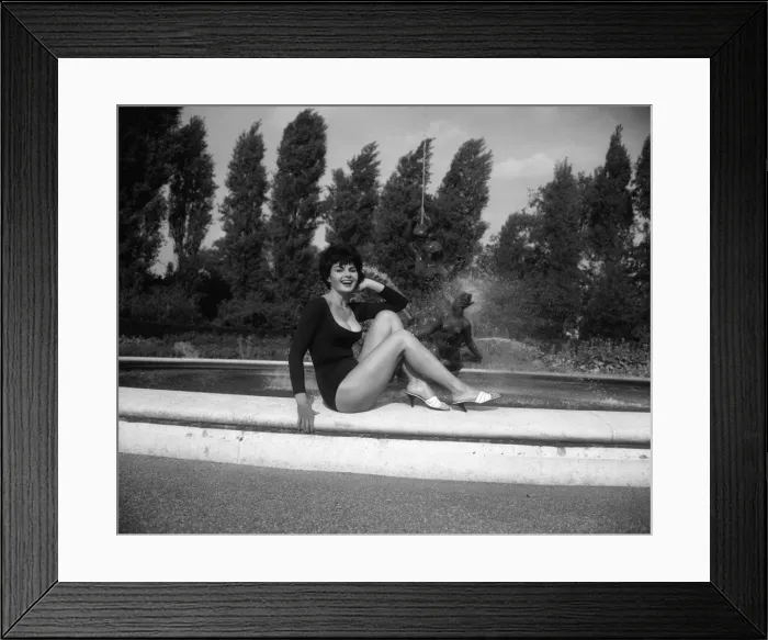 Framed Print : Nadja Regin, Serbian actress living in Marylebone, London Framed Print : Nadja Regin, Serbian actress living in Marylebone, London