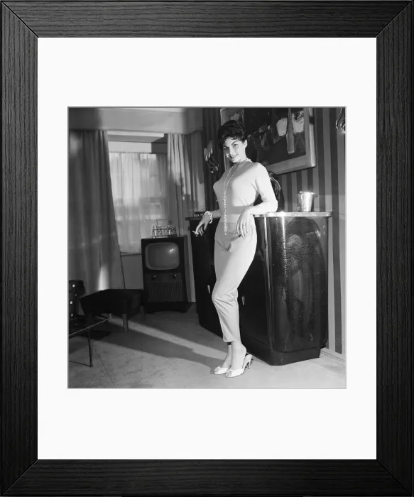 Framed Print : Nadja Regin, Serbian actress in the UK to make her second English TV Film