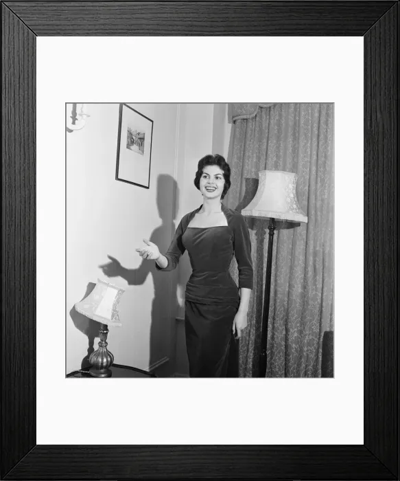 Framed Print : Nadja Regin, Serbian actress in the UK for the first time Framed Print : Nadja Regin, Serbian actress in the UK for the first time