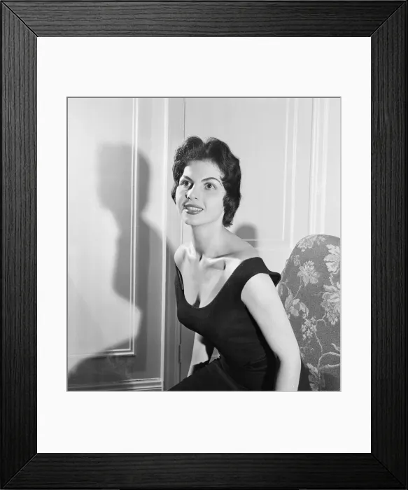 Framed Print : Nadja Regin, Serbian actress in the UK for the first time Framed Print : Nadja Regin, Serbian actress in the UK for the first time