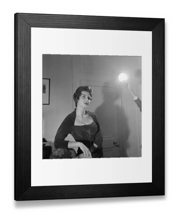 Framed Print : Nadja Regin, Serbian actress in the UK for the first time