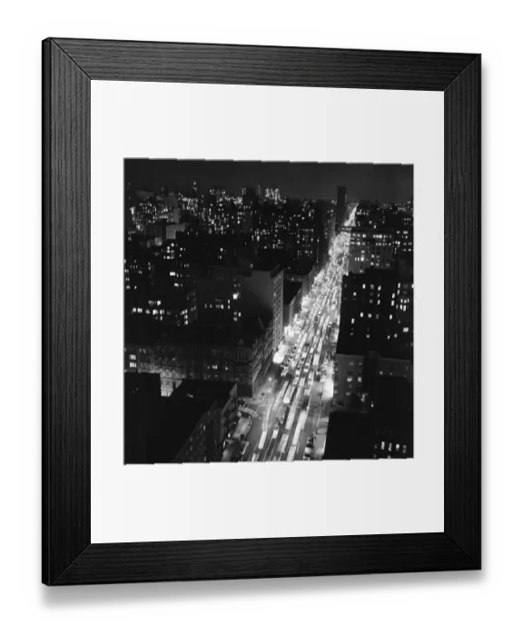 Framed Print : New York at Night, as viewed from the top of the Beekman Tower, 17th October 1964