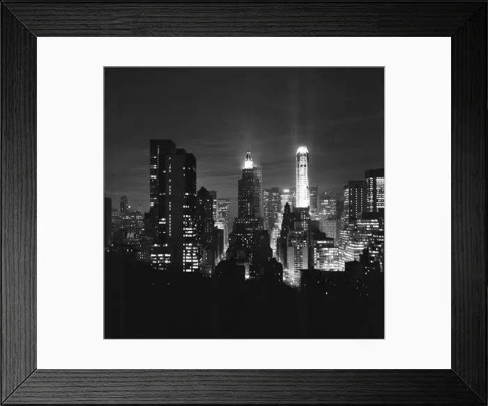 Framed Print : New York at Night, as viewed from the top of the Beekman Tower, 17th October 1964 Framed Print : New York at Night, as viewed from the top of the Beekman Tower, 17th October 1964