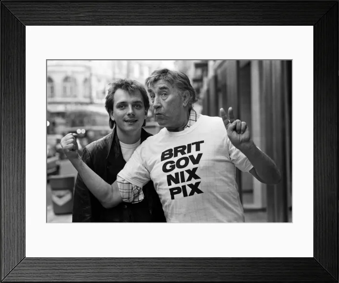Framed Print : A. I. P. protest in response to proposed Government Legislation on the film industry
