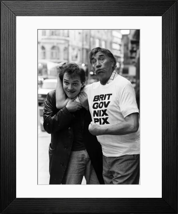 Framed Print : A. I. P. protest in response to proposed Government Legislation on the film industry