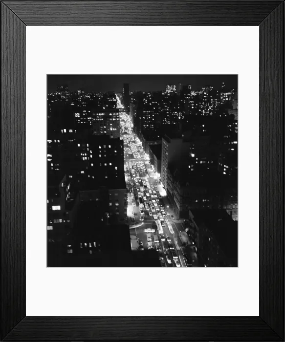Framed Print : New York at Night, as viewed from the top of the Beekman Tower, 17th October 1964 Framed Print : New York at Night, as viewed from the top of the Beekman Tower, 17th October 1964