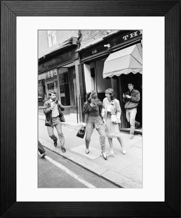 Framed Print : Koo Stark, Actress out and about in London, Friday 3rd June 1983