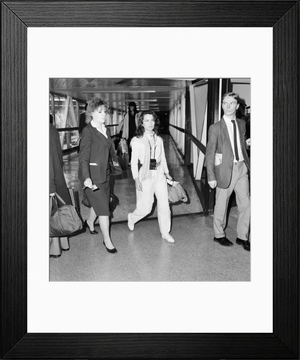 Framed Print : Koo Stark, Actress at London Heathrow Airport, Sunday 26th February 1984 Framed Print : Koo Stark, Actress at London Heathrow Airport, Sunday 26th February 1984