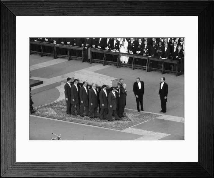Framed Print : The funeral of Pope Paul VI at St. Peters Basilica, Vatican City. 12th August 1978 Framed Print : The funeral of Pope Paul VI at St. Peters Basilica, Vatican City. 12th August 1978
