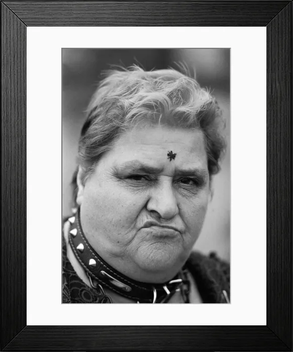 Framed Print : 60-year-old granny Lil Bone from Huthwaite has raised 20 for her local hospital after