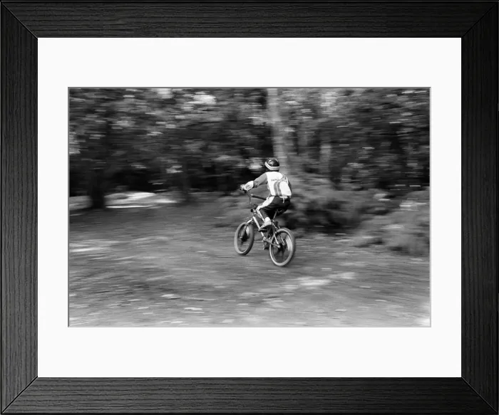 Framed Print : A boy on a BMX bike. 14th August 1985 Framed Print : A boy on a BMX bike. 14th August 1985