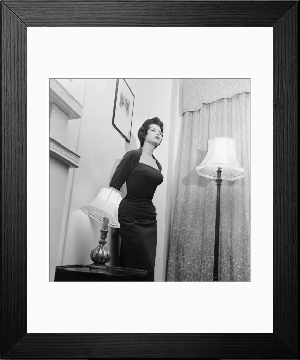 Framed Print : Nadja Regin, Serbian actress in the UK for the first time Framed Print : Nadja Regin, Serbian actress in the UK for the first time