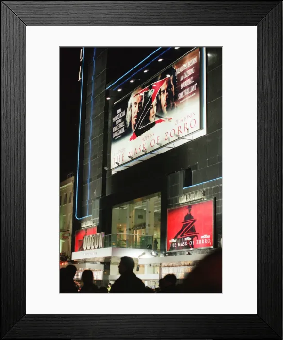 Framed Print : The Royal Gala Film Premiere of The Mask of Zorro at the Odeon Leicester Square Framed Print : The Royal Gala Film Premiere of The Mask of Zorro at the Odeon Leicester Square