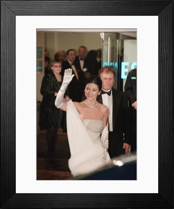 Framed Print : Picture shows Catherine Zeta Jones. The Royal Gala Film Premiere of Framed Print : Picture shows Catherine Zeta Jones. The Royal Gala Film Premiere of