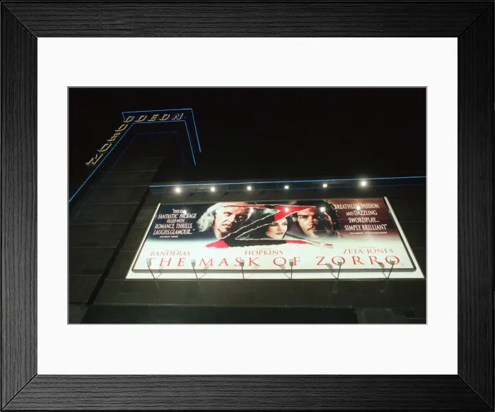 Framed Print : The Royal Gala Film Premiere of The Mask of Zorro at the Odeon Leicester Square Framed Print : The Royal Gala Film Premiere of The Mask of Zorro at the Odeon Leicester Square