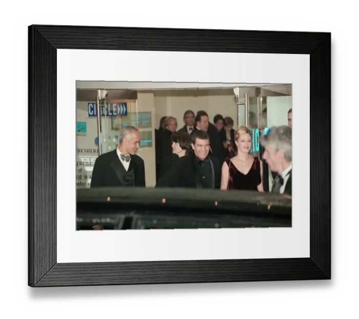 Framed Print : Picture shows Antonio Banderas with his wife Melanie Griffith The Royal Gala Film