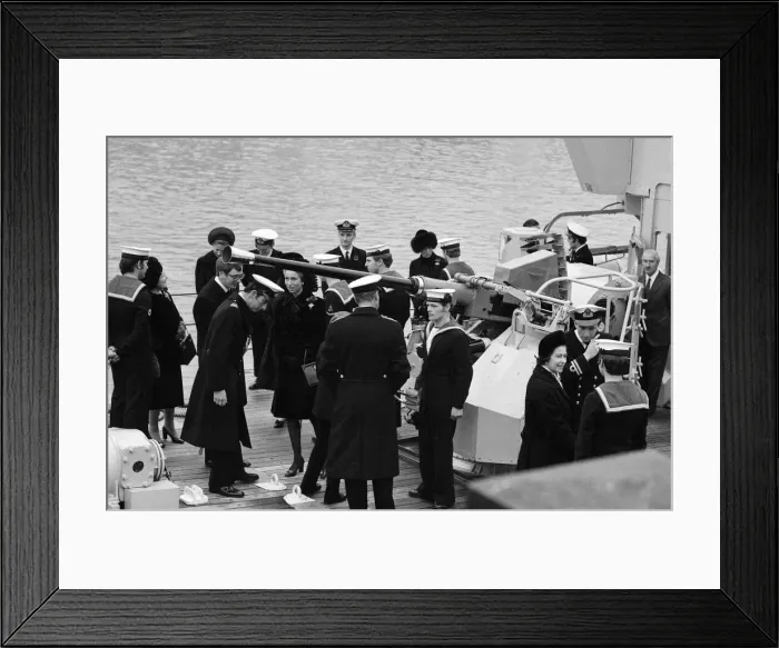 Framed Print : Prince Charles Birthday Party on HMS Bronington. On Prince Charles Framed Print : Prince Charles Birthday Party on HMS Bronington. On Prince Charles