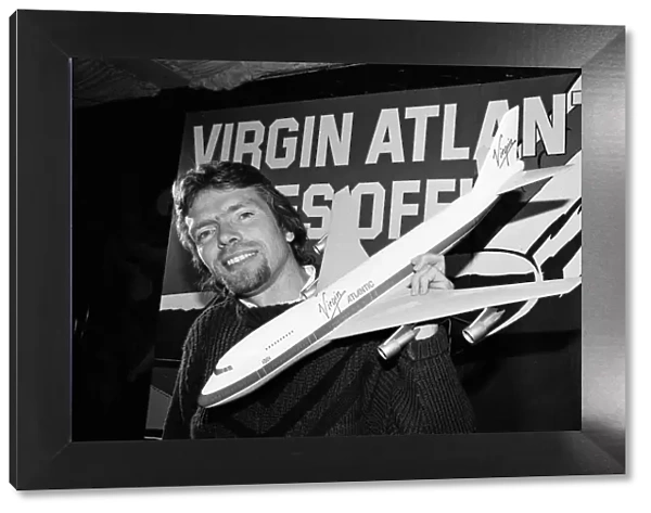 Richard Branson, boss of the Virgin Records empire, announces his latest venture - Virgin