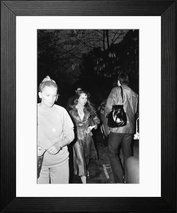 Framed Print : Koo Stark, Actress pictured outside her London Flat this evening Framed Print : Koo Stark, Actress pictured outside her London Flat this evening