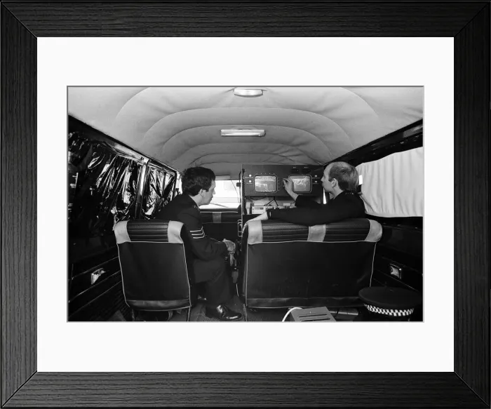 Framed Print : The Hoolivan, enables police to maintain radio contact with all officers inside Framed Print : The Hoolivan, enables police to maintain radio contact with all officers inside