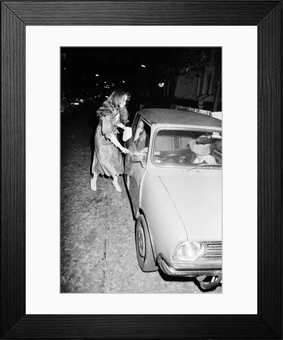 Framed Print : Koo Stark, Actress pictured outside her London Flat this evening Framed Print : Koo Stark, Actress pictured outside her London Flat this evening