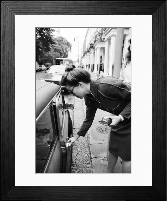 Framed Print : Koo Stark, Actress pictured leaving her London Flat this evening Framed Print : Koo Stark, Actress pictured leaving her London Flat this evening