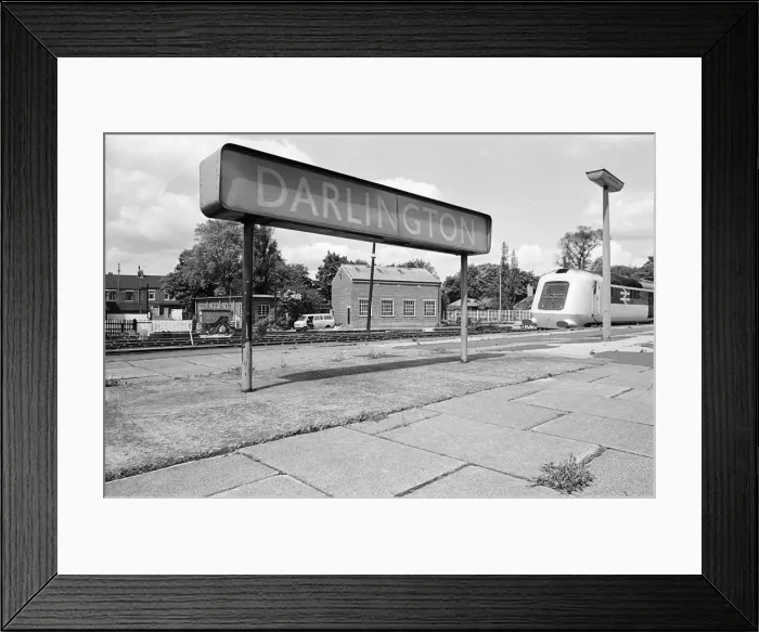 Framed Print : Prototype InterCity 125 diesel powered passenger train at Darlington Train Station Framed Print : Prototype InterCity 125 diesel powered passenger train at Darlington Train Station
