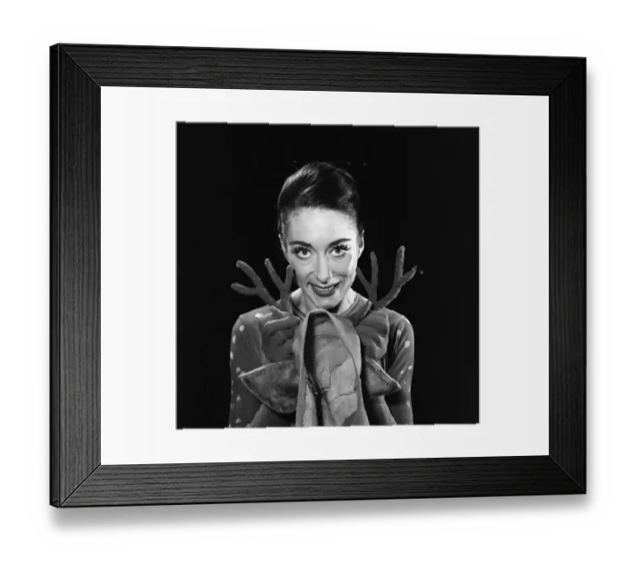 Framed Print : Dancer Gillian Lynne is playing two roles in the pantomime Cinderella at The Adelphi
