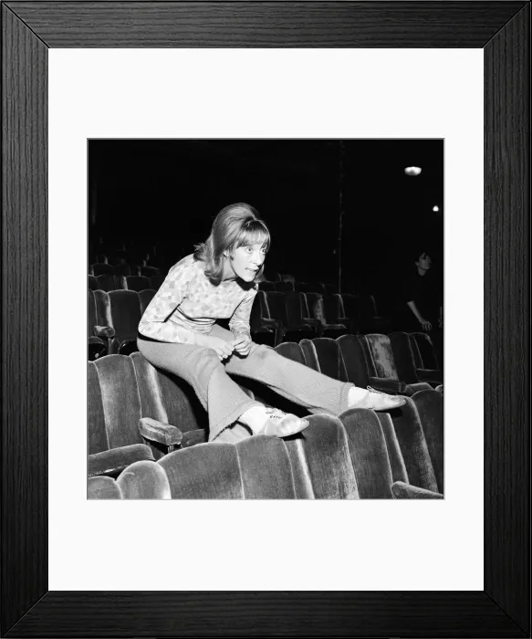Framed Print : Dancer, choreographer and actress Gillian Lynne during rehearsals a Drury Lane for