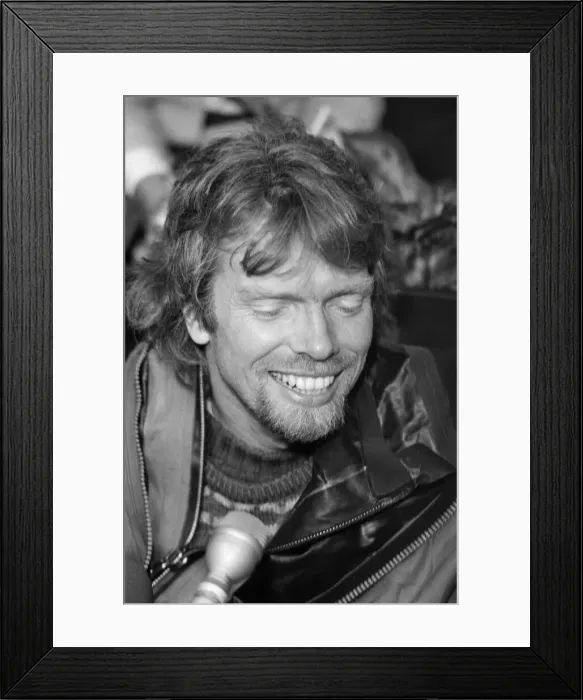 Framed Print : Richard Branson pictured safe on dry land after his ill fated Atlantic Balloon crossing Framed Print : Richard Branson pictured safe on dry land after his ill fated Atlantic Balloon crossing