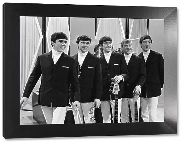 The Dave Clark Five. Left to right, Dave Clark, Denis Payton, Rick Huxley
