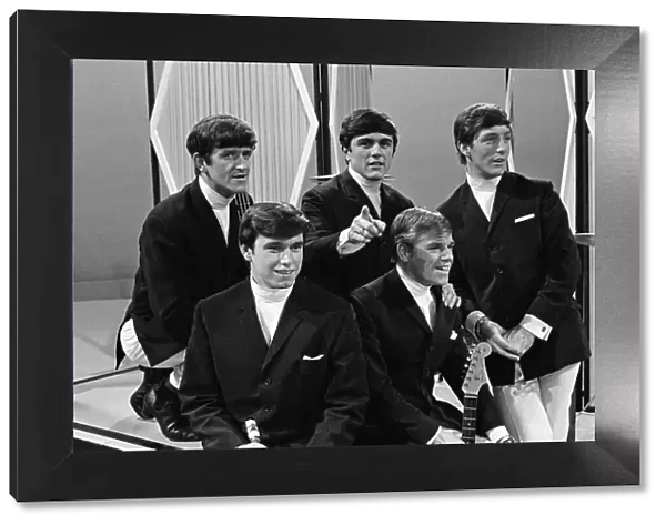 The Dave Clark Five. Back row, left to right, Rick Huxley, Dave Clark and Mike Smith