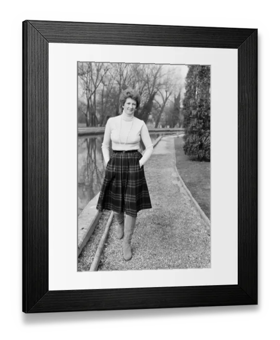 Framed Print : Linda Sawford, former lover of Elton John. She lived with Elton for around nine months in