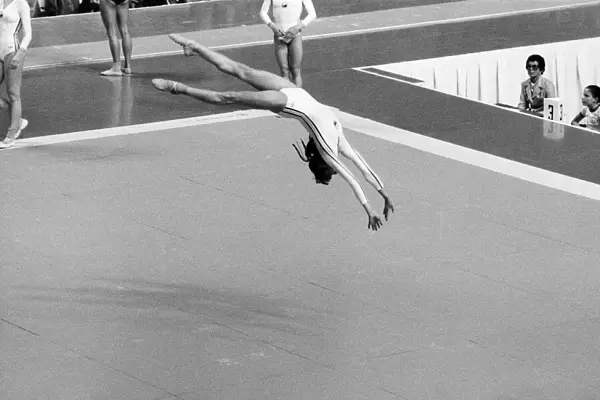 The 1976 Summer Olympics in Montreal, Canada. Pictured, a member of Romania