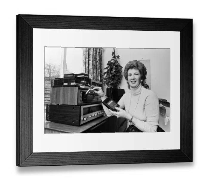 Framed Print : Linda Sawford, former lover of Elton John. She lived with Elton for around nine months in