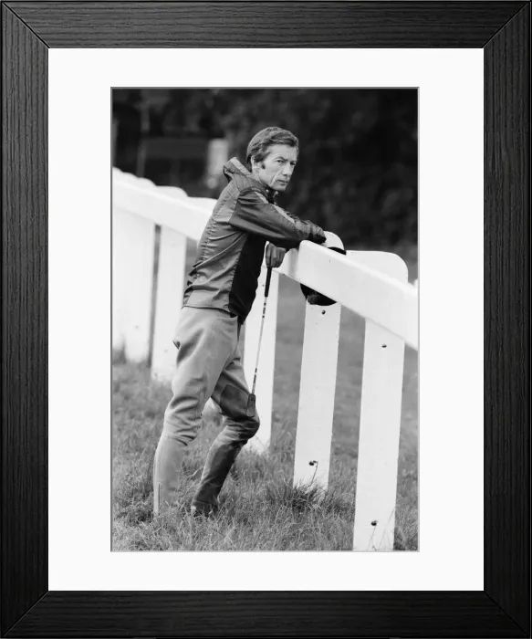 Framed Print : Lester Piggott at Epsom Racecourse, Tuesday 6th June 1978