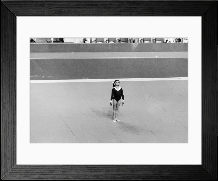 Framed Print : The 1976 Summer Olympics in Montreal, Canada. Pictured, Maria Filatova of Russia Framed Print : The 1976 Summer Olympics in Montreal, Canada. Pictured, Maria Filatova of Russia