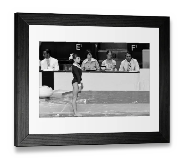 Framed Print : The 1976 Summer Olympics in Montreal, Canada. Pictured, Maria Filatova of Russia