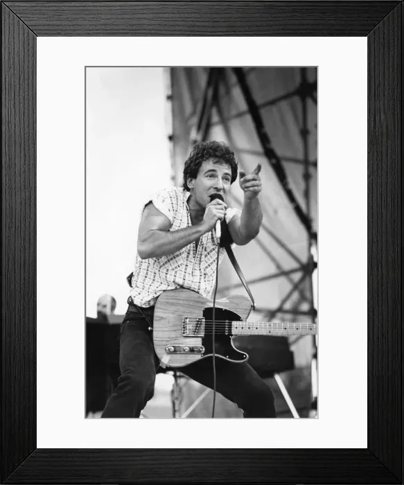 Framed Print : Bruce Springsteen performs at St James Park, Newcastle, United Kingdom Framed Print : Bruce Springsteen performs at St James Park, Newcastle, United Kingdom