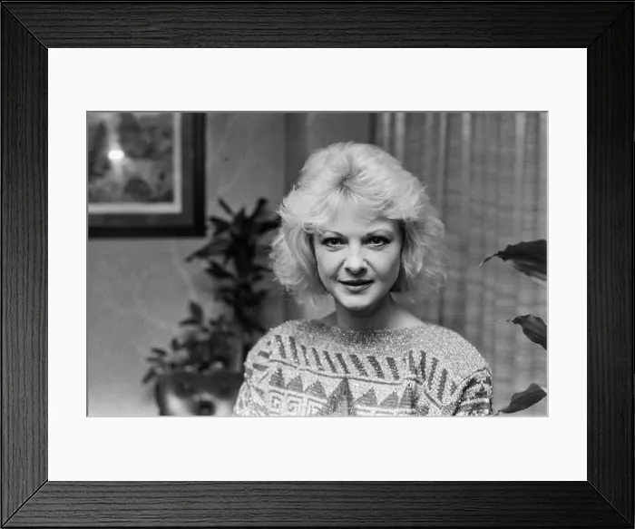 Framed Print : Mandy Rice Davies, pictured in Newcastle where she is promoting her crime thriller novel