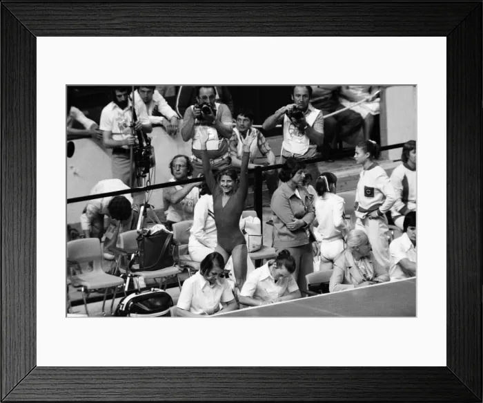 Framed Print : The 1976 Summer Olympics in Montreal, Canada. Womens Gymnastics Framed Print : The 1976 Summer Olympics in Montreal, Canada. Womens Gymnastics