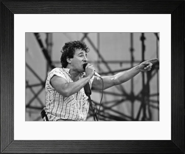 Framed Print : Bruce Springsteen performs at St James Park, Newcastle, United Kingdom Framed Print : Bruce Springsteen performs at St James Park, Newcastle, United Kingdom