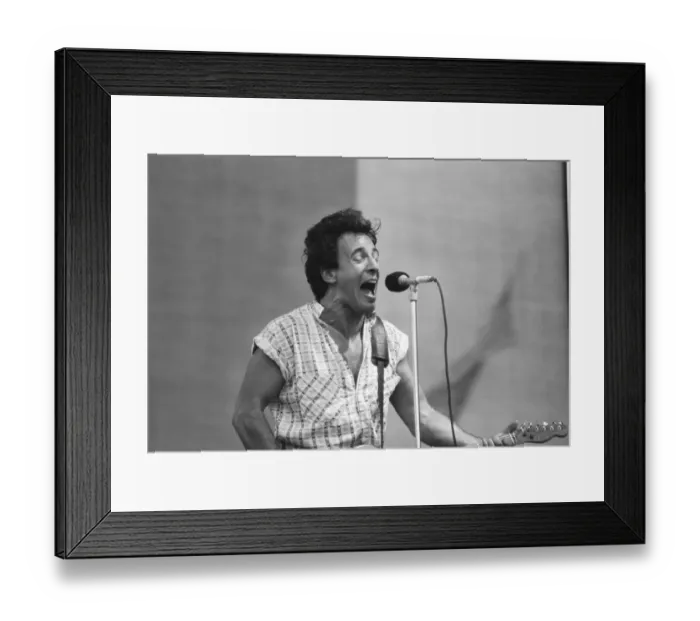 Framed Print : Bruce Springsteen performs at St James Park, Newcastle, United Kingdom