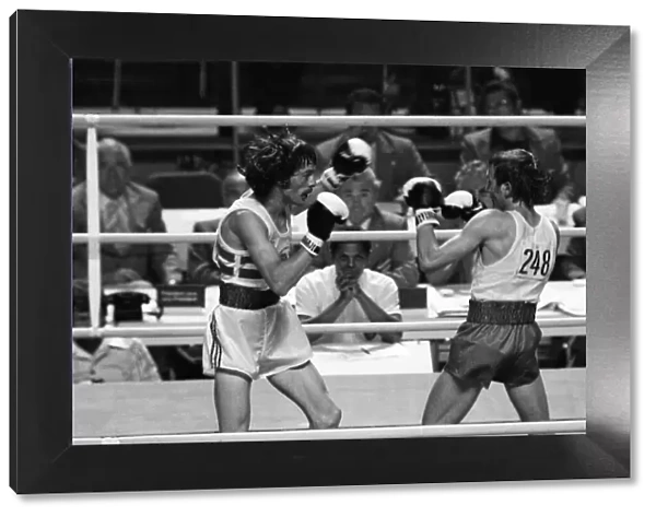 Boxing at the 1976 Summer Olympics in Montreal, Canada. Pictured